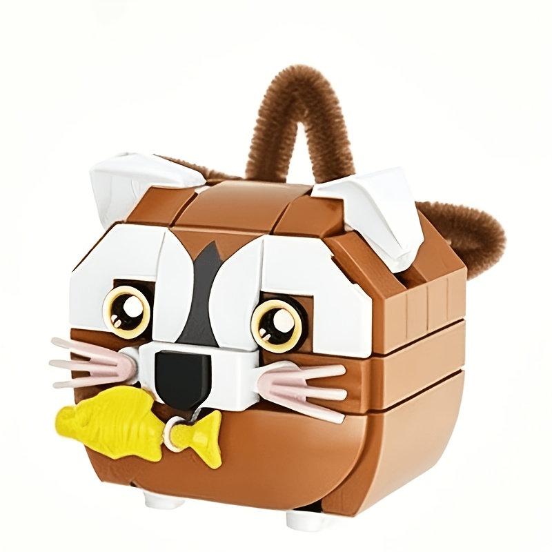 Cute Animal Block Assembly, Desktop Decoration Gift